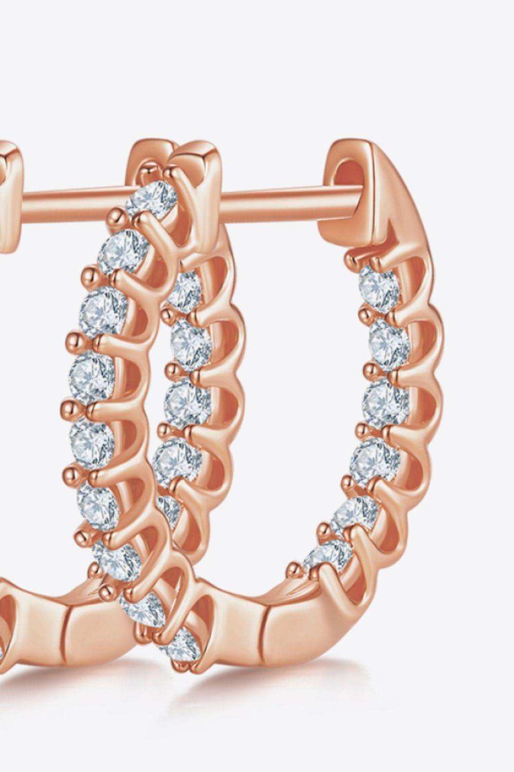 Moissanite 925 Sterling Silver Earrings - Trendsi - Flyclothing LLC