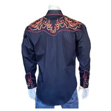 Rockmount Clothing Men's Boot Top Embroidered Western Shirt in Black - Rockmount Clothing - Flyclothing LLC