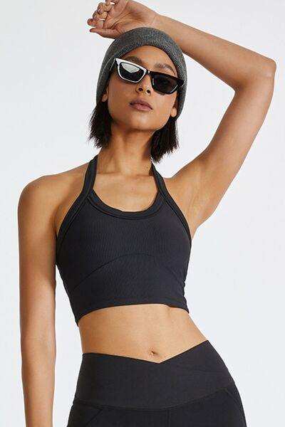 Halter Neck Active Cami - Trendsi - Flyclothing LLC