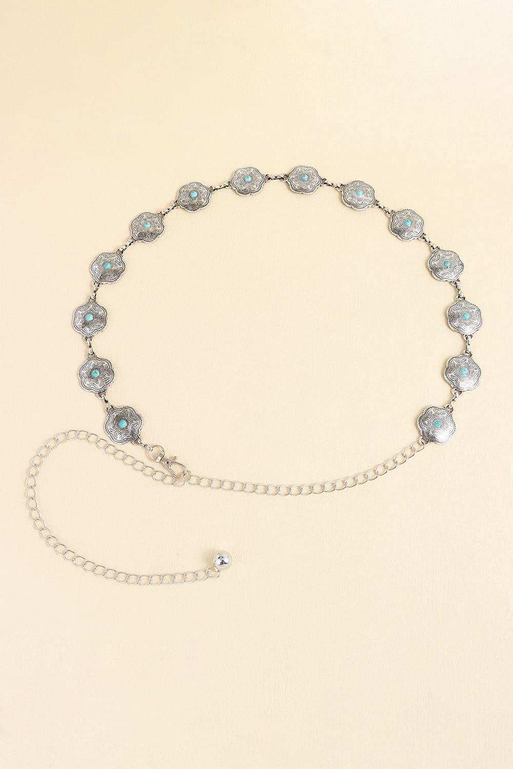 Vintage Turquoise Alloy Belt - Trendsi - Flyclothing LLC