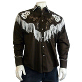 Rockmount Clothing Men's Vintage Fringe Brown Embroidered Western Shirt - Rockmount Clothing - Flyclothing LLC
