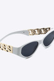 Chain Detail Temple Cat Eye Sunglasses - Trendsi - Flyclothing LLC