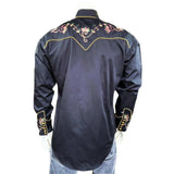 Rockmount Clothing Men's Black Vintage Variegated Floral Embroidery - Rockmount Clothing - Flyclothing LLC