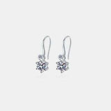 2 Carat Moissanite 925 Sterling Silver Earrings - Trendsi - Flyclothing LLC