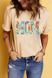 MOM Floral Graphic T-Shirt - Trendsi - Flyclothing LLC