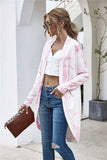 Tie-Dye Open Front Longline Cardigan - Trendsi - Flyclothing LLC