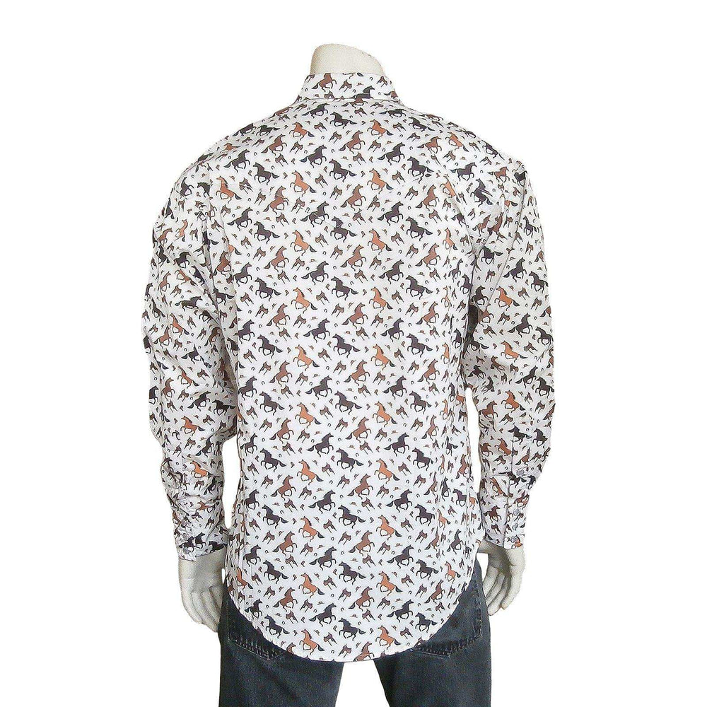 Rockmount Clothing Men's Horse Print Western Shirt - Rockmount Clothing - Flyclothing LLC