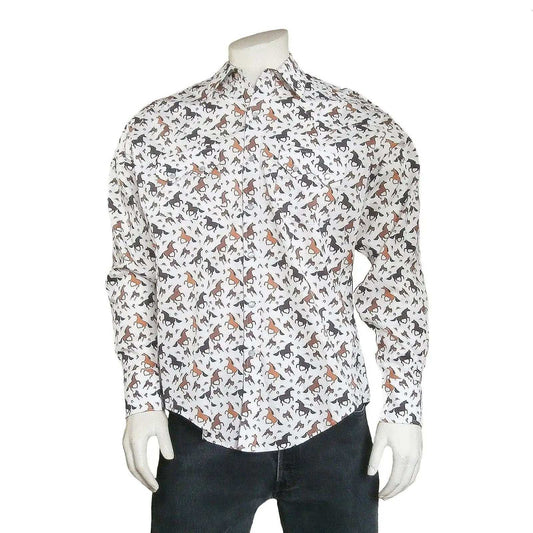 Rockmount Clothing Men's Horse Print Western Shirt - Rockmount Clothing - Flyclothing LLC