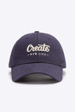 CREATE NEW LIFE Adjustable Cotton Baseball Cap - Trendsi - Flyclothing LLC