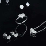 Moissanite 925 Sterling Silver Heart Ring - Trendsi - Flyclothing LLC