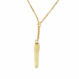 Cone Pendant Goldtone Neckace - Asha Handicrafts - Flyclothing LLC