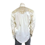 Rockmount Clothing Men's Vintage Ivory with Gold Tooling Embroidery Shirt - Rockmount Clothing - Flyclothing LLC