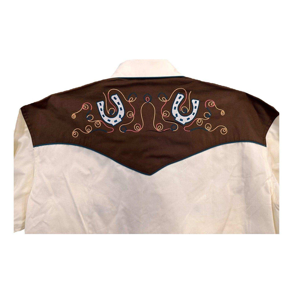 Rockmount Clothing Men's Vintage 2-Tone Horsehoe Embroidery - Rockmount Clothing - Flyclothing LLC