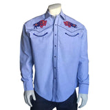 Rockmount Ranch Wear Mens American Bison Chambray Western Shirt - Rockmount Clothing - Flyclothing LLC