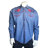 Rockmount Ranch Wear Mens American Bison Denim Western Shirt - Rockmount Clothing - Flyclothing LLC