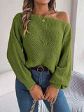 Openwork Long Sleeve Sweater - Trendsi - Flyclothing LLC