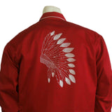 Rockmount Clothing Mens Gabardine Warbonnet Embroidery Western Shirt In Red - Rockmount Clothing - Flyclothing LLC