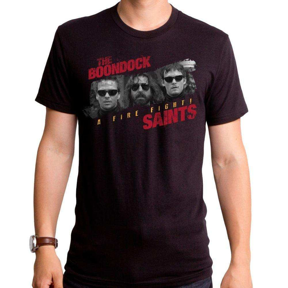 Boondocks saints fire fight black Mens T-Shirt - Boondock Saints - Flyclothing LLC