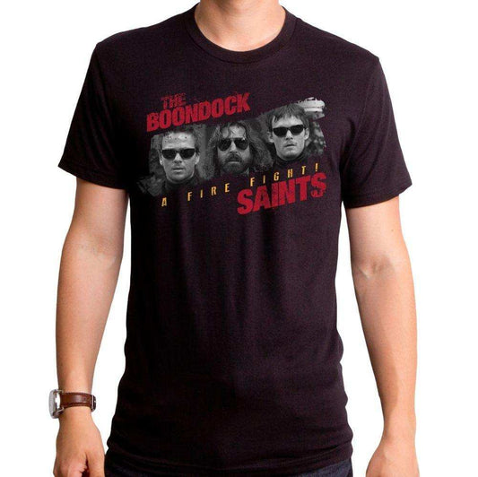 Boondocks saints fire fight black Mens T-Shirt - Boondock Saints - Flyclothing LLC