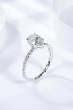 1.8 Carat Moissanite Side Stone Ring - Trendsi - Flyclothing LLC