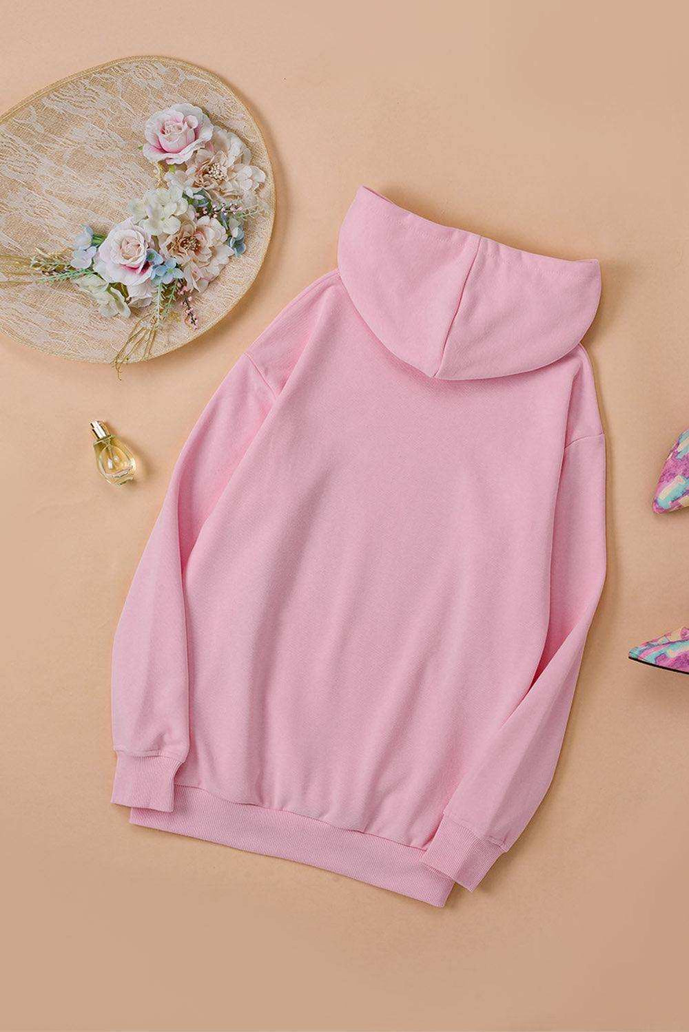 Dropped Shoulder Kangaroo Pocket Hoodie - Trendsi - Flyclothing LLC