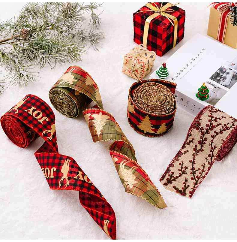Christmas Polyester Ribbon - Trendsi - Flyclothing LLC