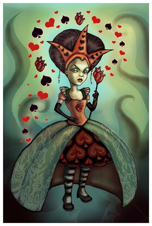 Diana Levin Levin Queen of Hearts Print - Flyclothing LLC