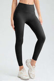 High Waist Skinny Active Pants - Trendsi - Flyclothing LLC