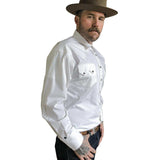 Rockmount Ranch Wear Mens Classic Pima Cotton Solid Sawtooth Western Shirt - Rockmount Clothing - Flyclothing LLC