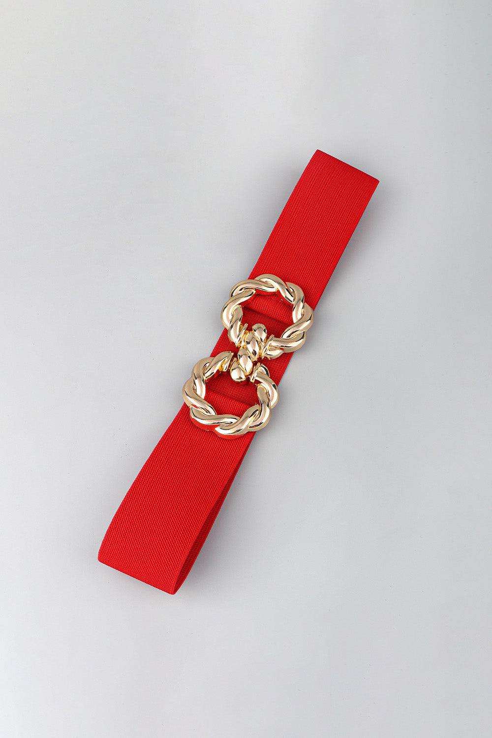 Zinc Alloy Buckle Elastic Belt - Trendsi - Flyclothing LLC