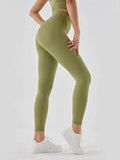 Wide Waistband Sports Leggings - Trendsi - Flyclothing LLC