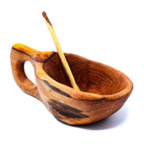 Reclaimed Olive Wood Salt Pot - Kahero Farm - Kenya - Kahero Farm - Flyclothing LLC