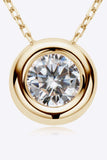 1 Carat Moissanite Pendant 925 Sterling Silver Necklace - Trendsi - Flyclothing LLC