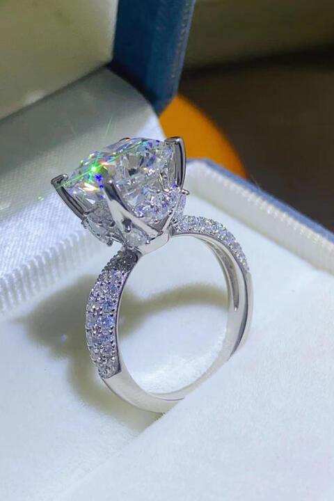5 Carat Moissanite 925 Sterling Silver Ring - Trendsi - Flyclothing LLC