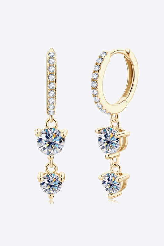 Be The One Moissanite Drop Earrings - Trendsi - Flyclothing LLC