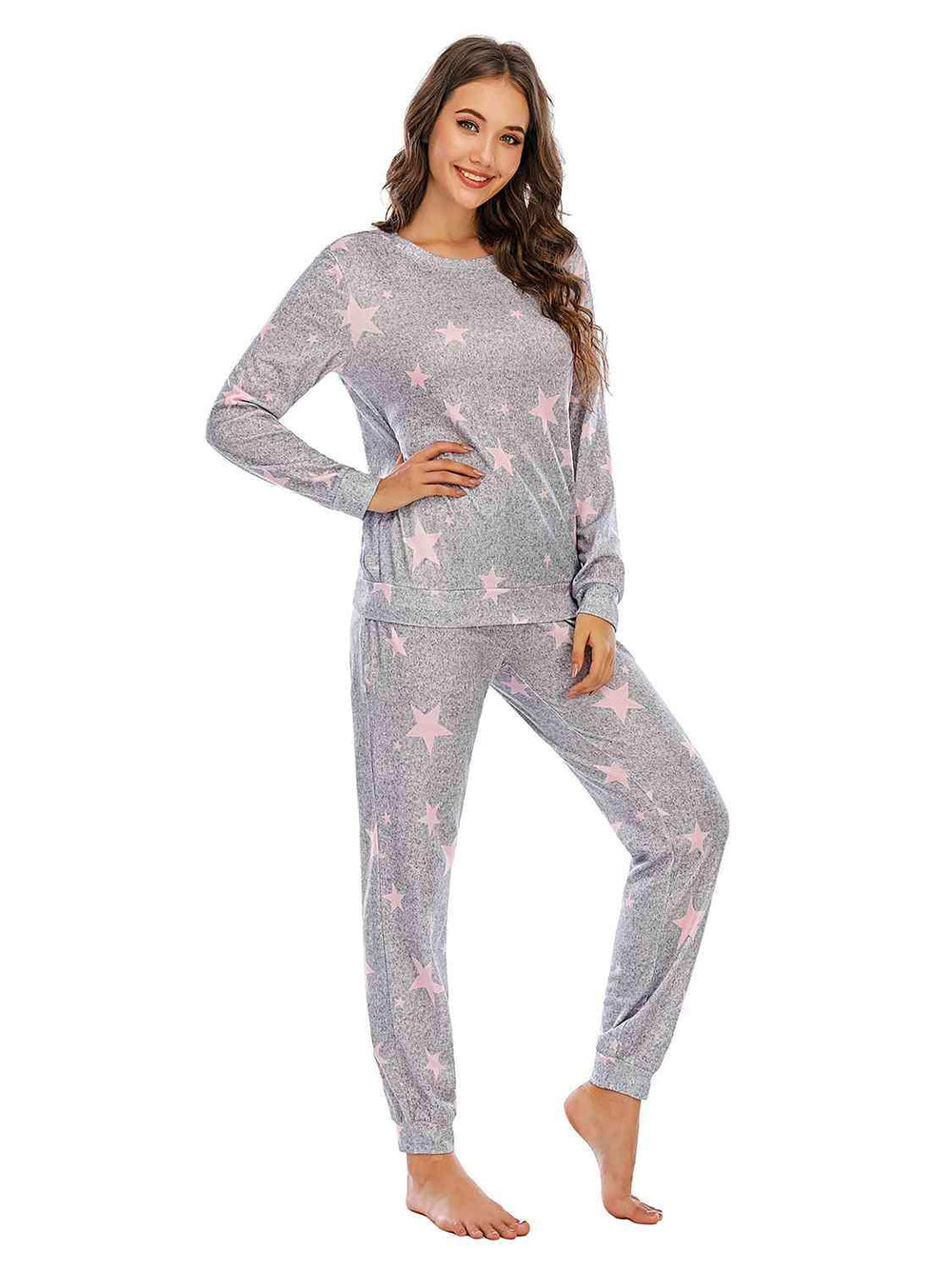 Star Top and Pants Lounge Set - Trendsi - Flyclothing LLC