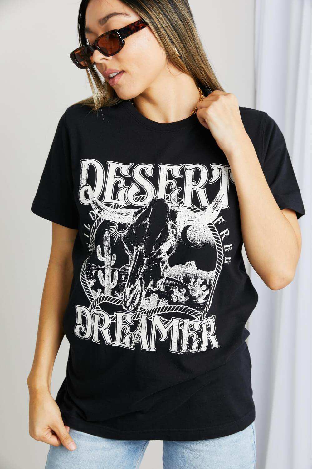 mineB Full Size DESERT DREAMER Graphic Tee - Trendsi - Flyclothing LLC