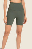 Seamless High-Rise Wide Waistband Biker Shorts - Trendsi - Flyclothing LLC