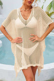 Fringe Trim Openwork Cover Up - Trendsi - Flyclothing LLC