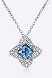 1 Carat Moissanite Floral Pendant Necklace - Trendsi - Flyclothing LLC
