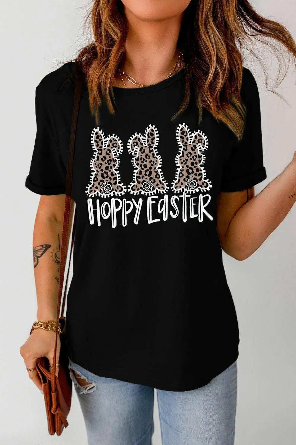 HOPPY EASTER Graphic Tee Shirt - Trendsi - Flyclothing LLC