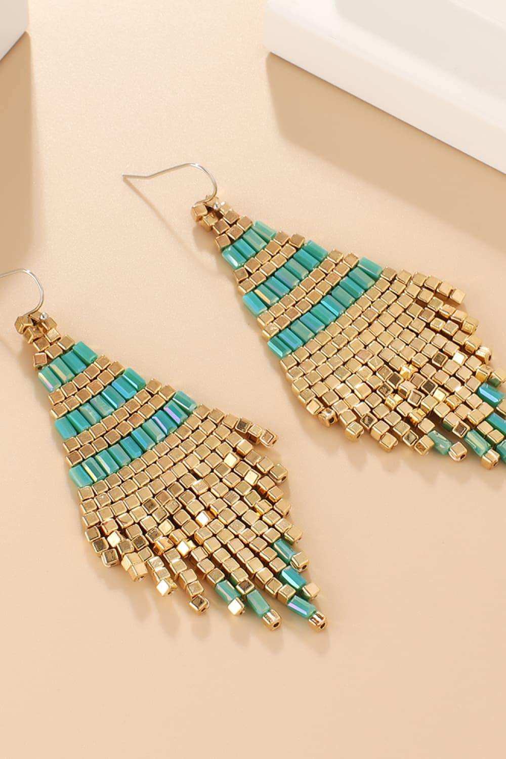 Beaded Dangle Earrings - Trendsi - Flyclothing LLC