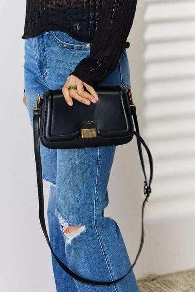 David Jones PU Leather Crossbody Bag - Trendsi - Flyclothing LLC