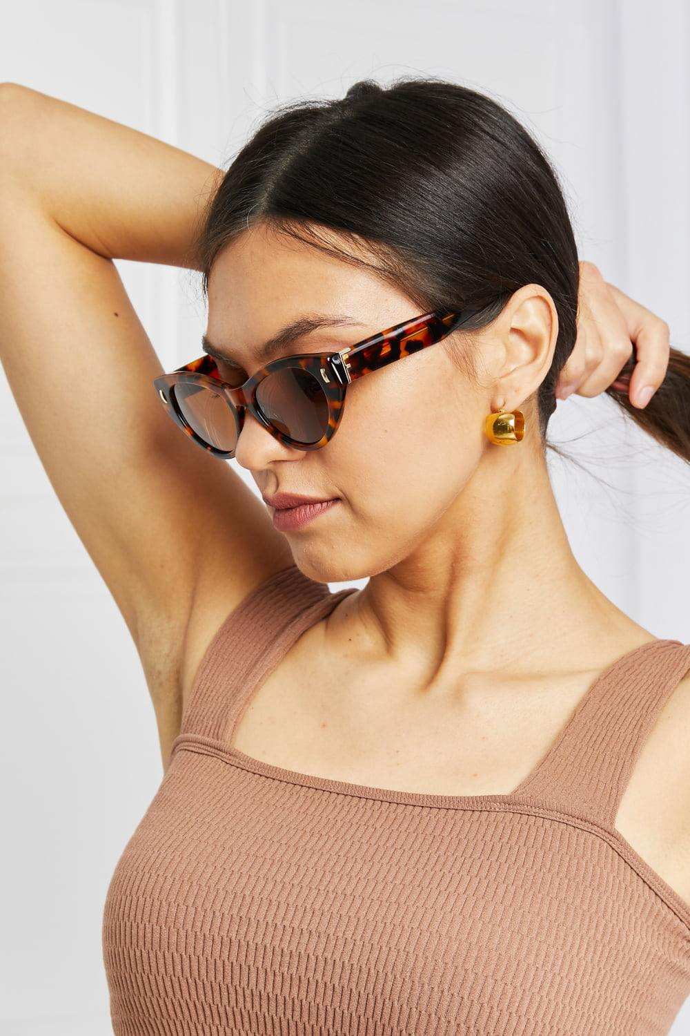 Tortoiseshell Acetate Frame Sunglasses - Trendsi - Flyclothing LLC