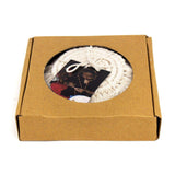 Macrame Coasters in Blush with fringe, Set of 4 - Beaurer Creations - Flyclothing LLC