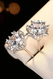 Stuck On You 4 Carat Moissanite Stud Earrings - Trendsi - Flyclothing LLC