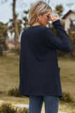 Open Front Long Sleeve Cardigan - Trendsi - Flyclothing LLC