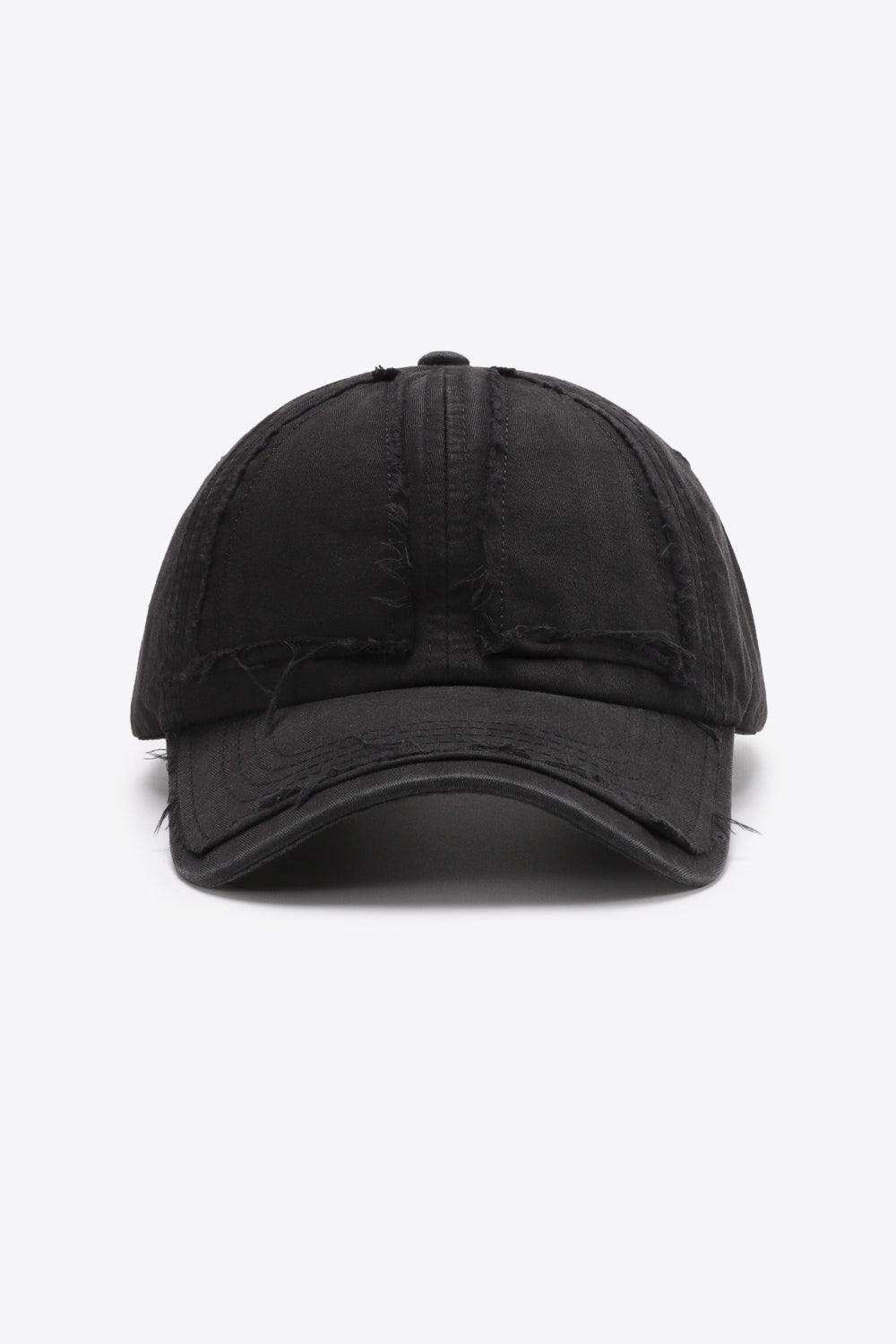 Distressed Adjustable Baseball Cap - Trendsi - Flyclothing LLC