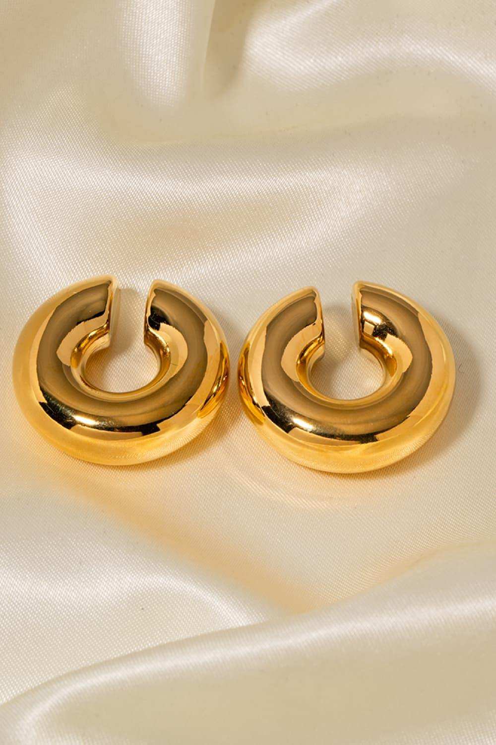 Stainless Steel Cuff Earrings - Trendsi - Flyclothing LLC