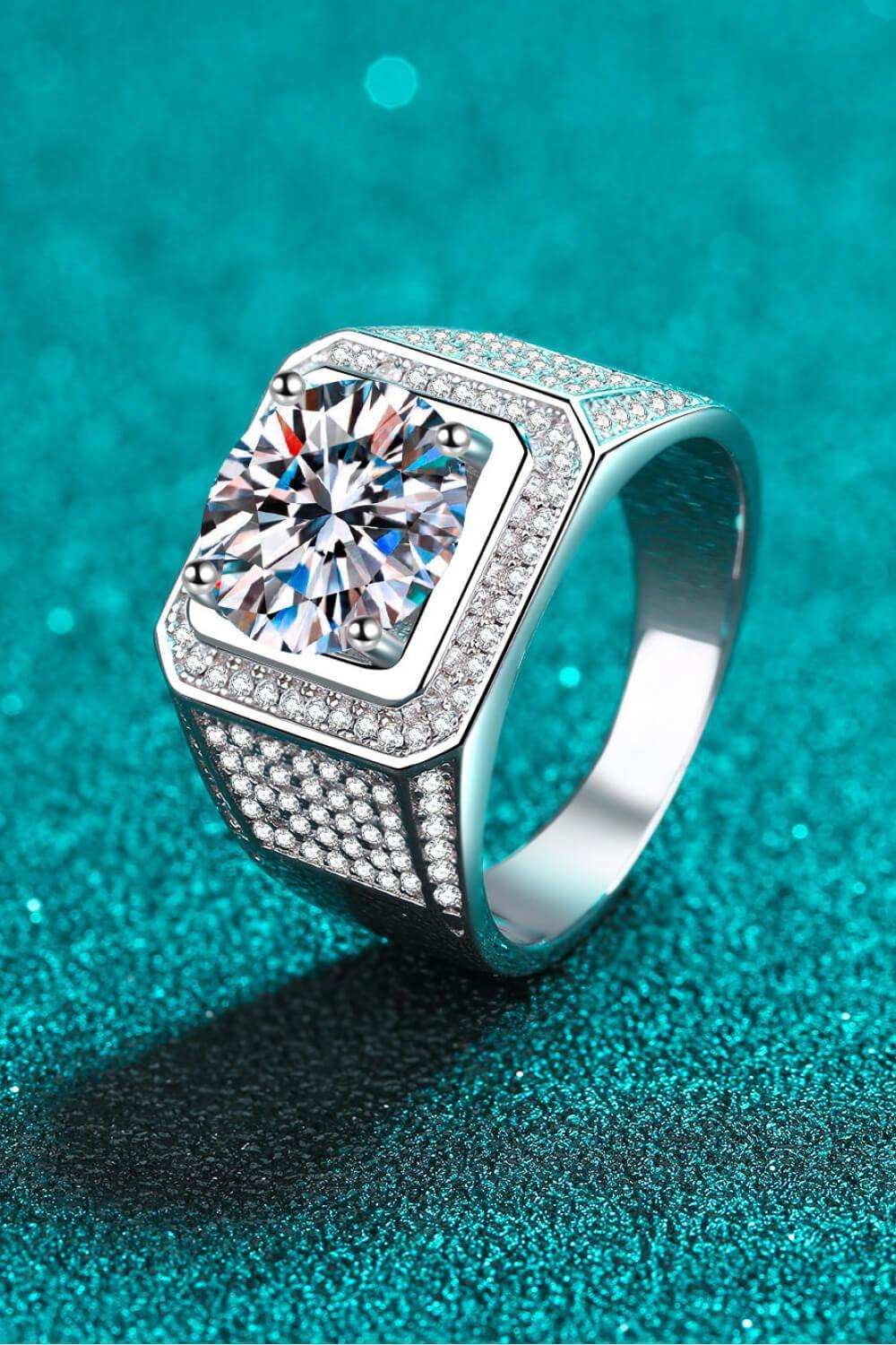 Bring It Home 925 Sterling Silver Moissanite Ring - Trendsi - Flyclothing LLC